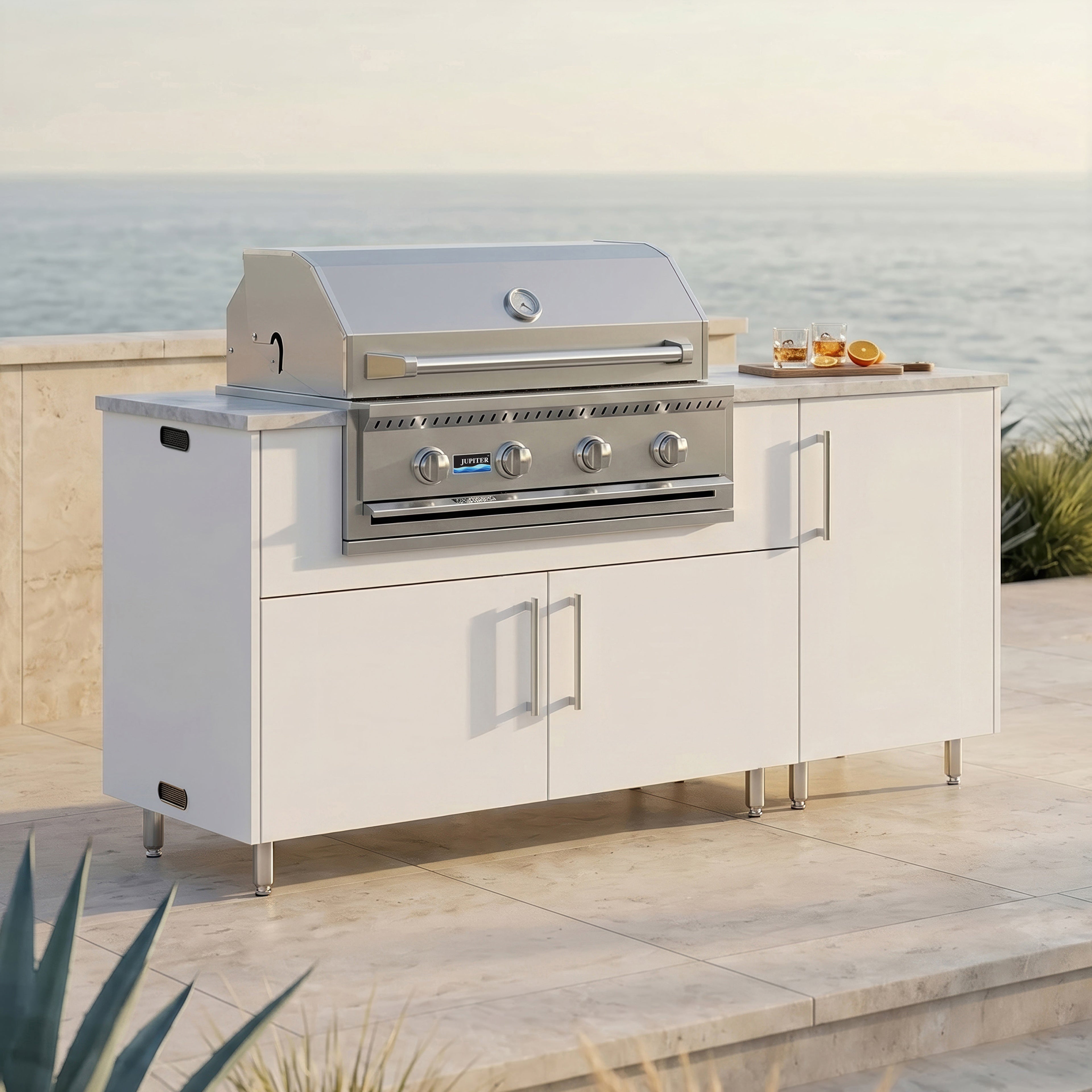 68" Horizon Outdoor Kitchen Island