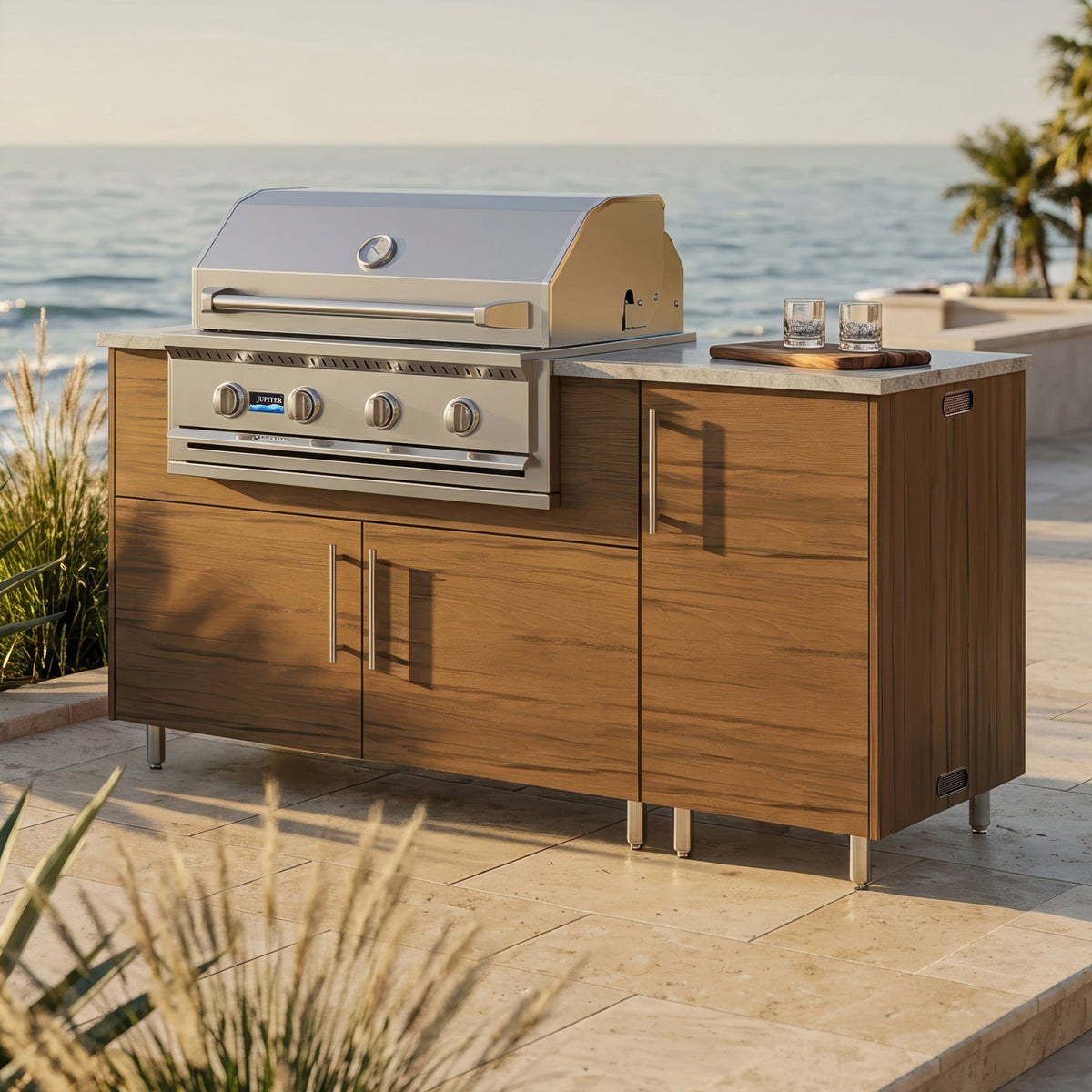 68" Horizon Outdoor Kitchen Island