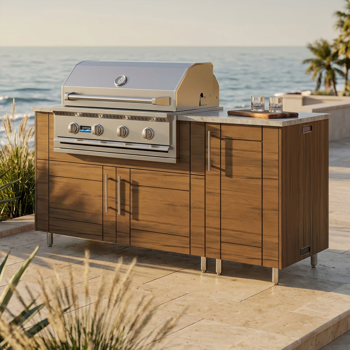 68" Horizon Outdoor Kitchen Island