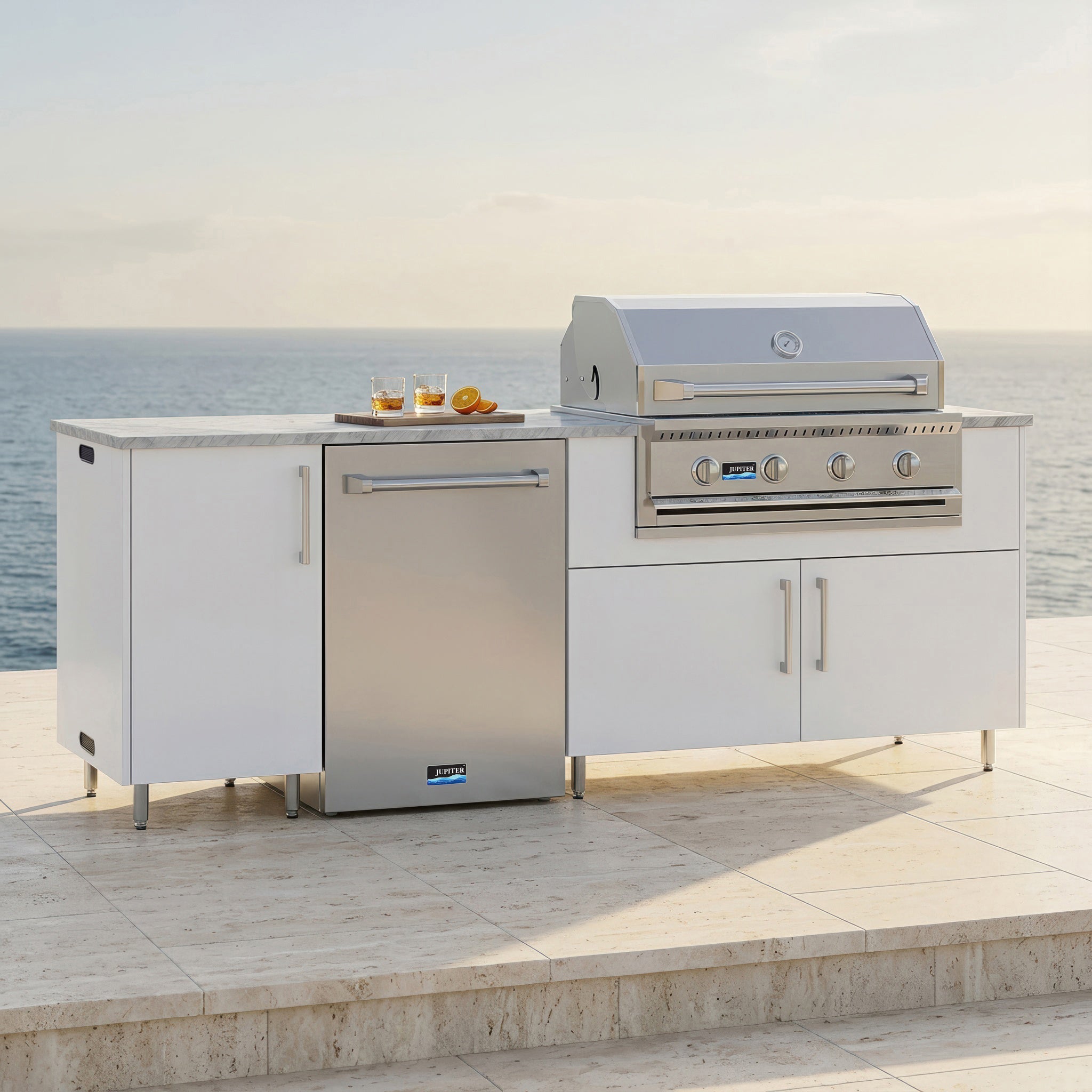 90" Bayside Outdoor Kitchen Island
