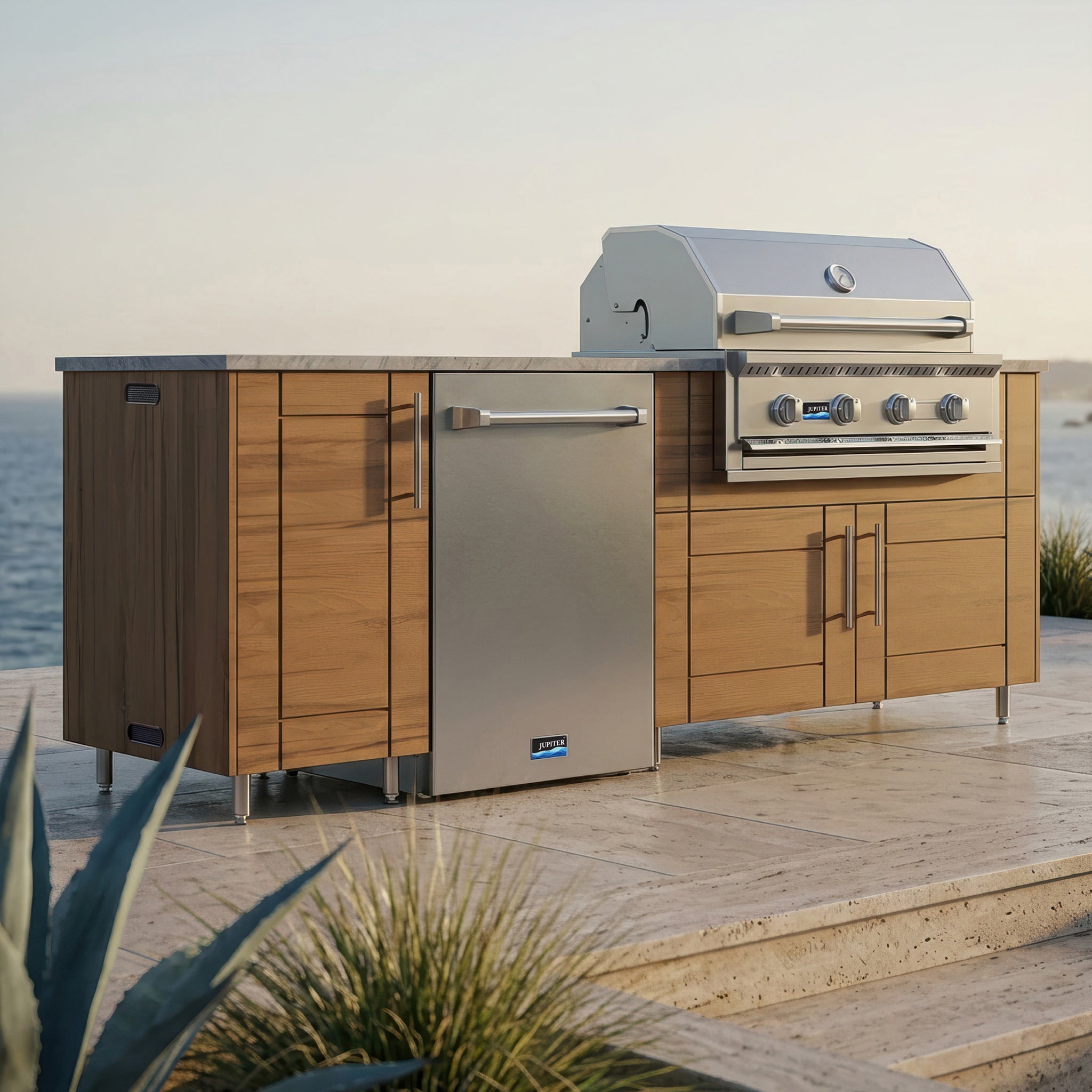 90" Bayside Outdoor Kitchen Island